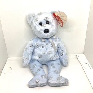 TY Beanie Baby 2002 Flaky The Bear - Great Stocking Stuffer - New